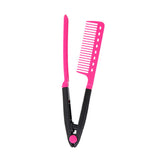 V Shape Folding Hair Brush Hair Straightener Tangle Comb Salon Hairdressing Barber Hair Cutting Comb Hairbrush Styling Tool