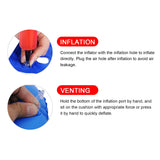 Outdoor Home Office Seat Cushion Air Inflatable Seat Cushion for Wheelchair Elderly Anti Bedsore Chair Cushions Pad with Pump
