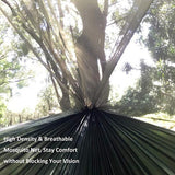 Portable Outdoor Camping Hammock with Mosquito Net High Strength Parachute Fabric Camping Hammock