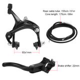Front / Rear Fixie Bike Brake Kit Road Bike Cruiser Brake Set Bike Caliper Brake Kit Side Pull Brake Set bycicle parts