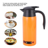 800ml Car Electric Kettle 12V 24V Water Boiler Large Capacity Electric Kettle Water Heating Mug for Truck Car Water Kettle