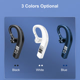 1PC Wireless Business Headphones with Microphone Bluetooth Earphone Single In-Ear Earbud Battery Digital Display for Cell Phone