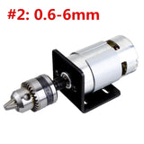 1 Set DC 12V Lathe Press 795 Motor With Drill Chuck and Mounting Bracket or 24V 15A 360W Power Convertor