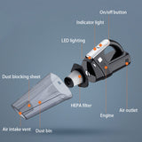 Brushless Vacuum Cleaner  Handheld Vacuum Cleaner 12000Pa for Car &amp;Home Pet Hair Suction Wireless Vacuum Cleaner with Led Lights