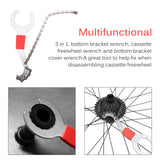 Multifunctional Bicycle Repair Tool Kits Bottom Bracket Wrench Cassette Freewheel Bottom Bracket Bike Chain Freewheel Remover