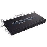 2021 New Vedio Connection Supplies Universal HDMICompatible Video Wall Controller Splitter 2X2 Universal Video Accessories
