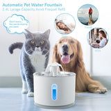 2.4L Cat Water Fountain LED Light USB Powered Automatic Water Dispenser Cat Feeder Drink Filter for Cats Drinking Fountain