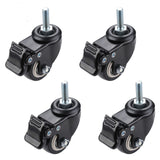 4Pcs Furniture Caster Heavy Duty 120kg 1.5 inch 40mm 360 Rotatable Screw Swivel Castor Wheels Trolley Rubber Protective