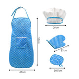 Kids Cooking and Baking Set 18 PCS with Chef Hat Apron Oven Mitt Pan Kitchen Utensils Children Chef Role Playset Educational toy