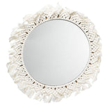 1pc Cotton Rope Woven Mirror Hand-Woven Tapestry Makeup Mirror (Random Style)