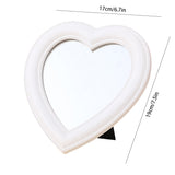 Makeup Mirror Vanity Mirror Desk Cosmetic Mirror Heart Shape Mirror for Makeup Handheld Vanity Cosmetic Compact Mirror for Women