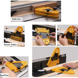2 Pack Feather Board Double Feather Loc Board Adjustable Woodworking Safety Table Saw Push Block for Tablesaws and Router Tables