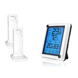Wireless Thermometer / Weather Station Digital Hygrometer Temperature Humidity Monitor with Forecast Sensor Magnetic Holder