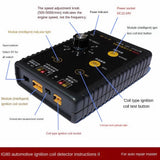 1 Set Car Ignition Coil Detector Tool Car Engine Ignition Coil Tester Ignition Coil Test Injector Solenoid Valve Idling Stepper