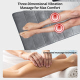 Cervical Massager Pad Electric Heating Vibrating Back Massagee Chair Home Office Neck Waist Back Multifunctional Massage Cushion