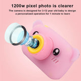 Kids Instant Camera For Children Print Camera 1080P Digital Camera For Kid Bear Shape Cartoon Photo Camera Toy Christmas Gift