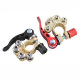 2pcs Battery Terminal Connectors Quick Release Disconnect Car Battery Cable Terminal Clamps with Hex Wrench Positive Negative