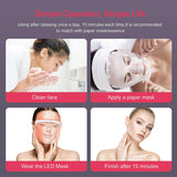 3 Colors LED Facial Mask Photon Therapy Anti-Acne Wrinkle Removal Skin Rejuvenation Face Phototherapy beauty Skin Care Tools