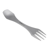 Ultra-light Super Durable Titanium Spork Spoon &amp; Fork Flatware Tableware for Outdoor Camping Hiking Picnic
