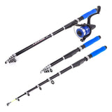 LEO Telescopic Fishing Rod and Reel Combos Full Kit Entry-Level Fishing Sea Rod Kit 195cm
