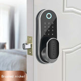 TUYA APP/TT Lock Smart Office Fingerprint Indoor Room Bluetooth Electronic Lock Household Anti-theft Door Handle Lock Password W
