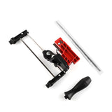 Bar Mounted Chainsaw Sharpener File Kit Manual Filing Guide with 7/32 Inch Round File &amp;Plastic Handle for Sharpening Chain Saw