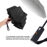 Strong Wind Resistant 3Folding Automatic Umbrella Men Parasol Women Rain 12Ribs Large Umbrellas Business Gift Portable Paraguas