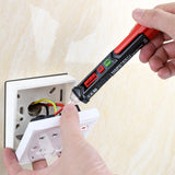 HABOTEST HT100 Non Contact AC Voltage Detector Pen Tester Sound Light Alarm Circuit Breaker Checker With Flashlight