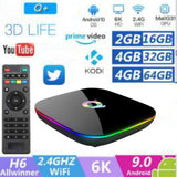 Q Plus Smart TV Box Android 9.0 TV Box 4GB RAM 32GB/64GB ROM Quad Core H.265 USB3.0 2.4G WiFi Set Top Box 4K TVBOX Media Player
