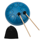 muslady 8 Notes C-key 6-inch Mini Steel Tongue Drum Hand Pan Drum Percussion Instrument with Drumsticks steel drum Kit