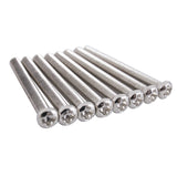 16 Pcs M3x30MM Electric Guitar Humbucker Pickup Adjust Height Screw and Springs - Silver