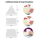6Pcs-Cake Decorating Supplies Cake Turntable Rotating Cake Stand DIY Set Baking Tools Spatula Scraper