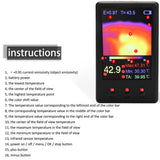 2.4 Inch LCD Thermal Imager Handheld Thermograph Camera Infrared Temperature Sensors Digital Infrared 320*240 Resolution