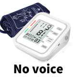 Blood Sphygmomanometers Pressure Monitor Upper Arm Automatic Voice Digital Blood Pressure Cuff Home BP Electric PR Tonometer