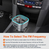 QC3.0 Dual USB Charger Car Radio Transmitter Bluetooth Wireless Handsfree Kit Audio Stereo Adapter TF MP3 Music Player