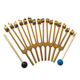Tuning Fork, 7 Chakras+1 Soul Purpose Weighted Tuning Forks,Aluminum Alloy Instrument 126.22-141.27 Hz Etc