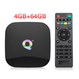 Q Plus Smart TV Box Android 9.0 TV Box 4GB RAM 32GB/64GB ROM Quad Core H.265 USB3.0 2.4G WiFi Set Top Box 4K TVBOX Media Player