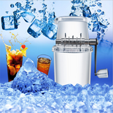 Mini Ice Crusher Manual Shaver Portable Ice Chopper For Home DIY Slushies Smoothies Crushing Tool With Stainless Steel Blade