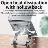 Laptop Stand Height Adjustable Aluminum Alloy Notebook Stand Compatible with 10-17 Inch Laptop Portable Laptop Cooling Holder