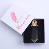 Rose Quartz Jade Roller Ball Bottle Crystal Essential Oil Roller Facial Body Roller Gua Sha Beauty Health Face Lift Massage Tool