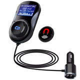 FM Transmitter Bluetooth-compatible Audio Car Mp3 Player Wireless Car FM Modulator Handsfree Car Kit LCD Display  for iPhone X