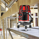 5 Lines 4D Laser Level Green Line SelfLeveling 360 Horizontal and Vertical Super Powerful Laser Level Red Beam Laser Level