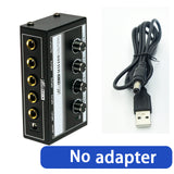 MH400 guitar Microphone ts 6.35 mm 1/4”jack 4 in to 1 Professional Ultra Low Noise Audio Sound Mixer Amplifier for Keyboards Mix