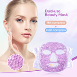 Cooling Ice Gel Facial Mask Eliminate Edema Relieve Fatigue Beauty Reusable Cold &amp; Hot Full Skin Care Sleeping Eye Mask Goggles