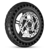 E Scooter Rear Tire w Wheel Hub Disc Brake Set 8.5in Solid Electric Scooter Wheel Replacement for Xiaomi M365 Scooter Spare Part