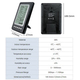RF 433MHz Wireless Indoor Outdoor Weather Forecast Station Digital LCD Thermometer Hygrometer Temperature/Humidity/Wind Speed