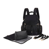 PU Leather Diaper Bag BackPack Large Capacity Mummy Maternity Nappy Bags Baby Stroller Storage Bag Waterproof Nursing Bag