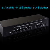 6 in 2 Out Power Amplifier Switcher/Loudspeaker Switch Distribute Device/Compare Device 300W Without Consumption