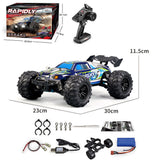 RC Car 1:16 Off Road Climbing 4WD With LED Headlight 2.4G Rock Crawler 50km/h High Speed Drift Remote Control Truck Toys