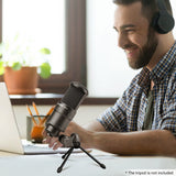TAKSTAR SM-8B Side-address Microphone High Sensitivity Condenser Mic with Windscreen Mounting Adapter for Recording Broadcasting